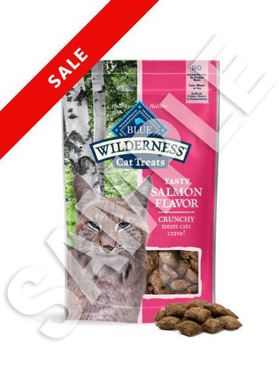 2oz bag of salmon flavour cat treats